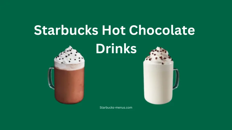 Starbucks Hot Chocolate Drinks