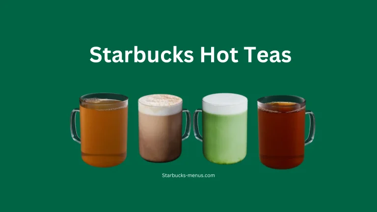 Starbucks Hot Tea menu