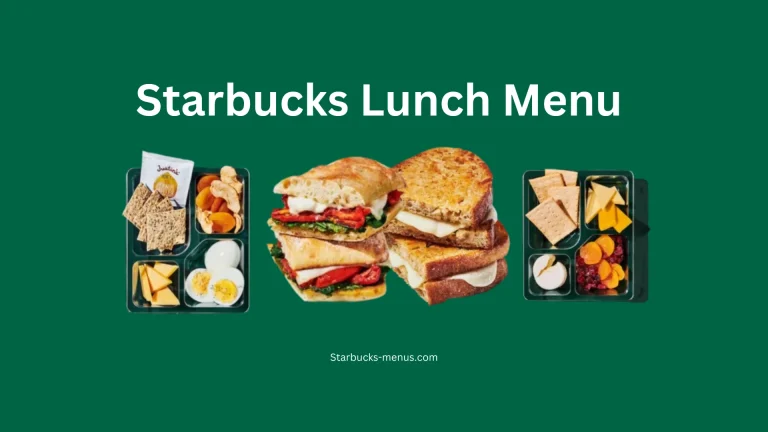 Starbucks Lunch Menu