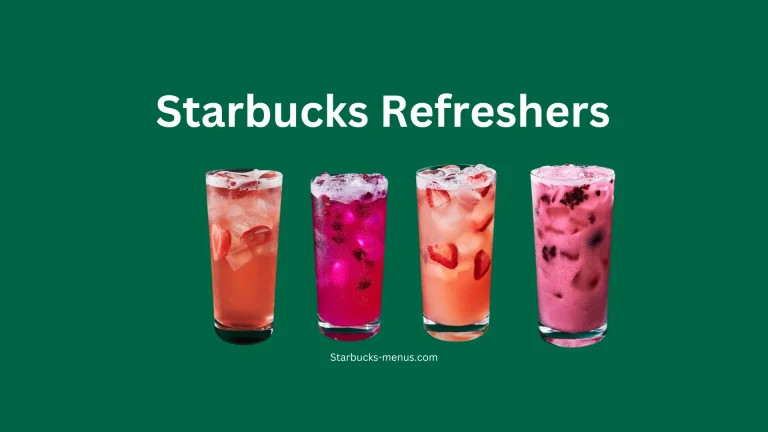 Starbucks Refreshers menu