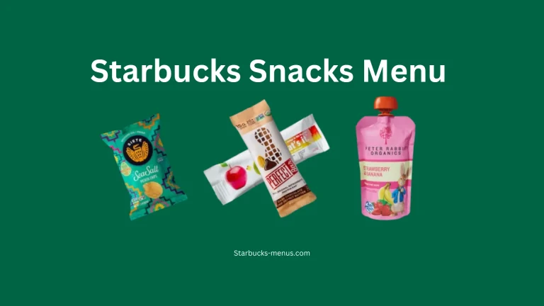 Starbucks Snacks Menu