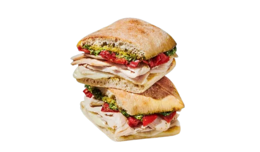 Most Popular Item on Starbucks Lunch Menu. Turkey, Provolone & Pesto on Ciabatta