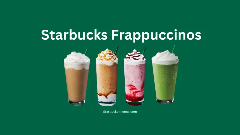 starbucks frappuccino menu