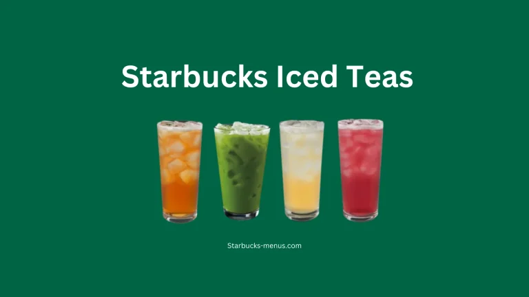 starbucks iced teas menu