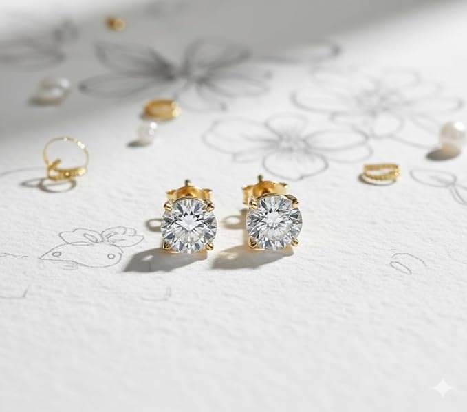 0.5ct Lab Grown Diamond Earrings